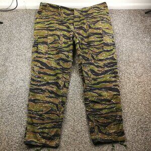 Vintage US Military Pants Mens 2XL 46x32 Propper Tiger Stripe Camo Cargo Combat